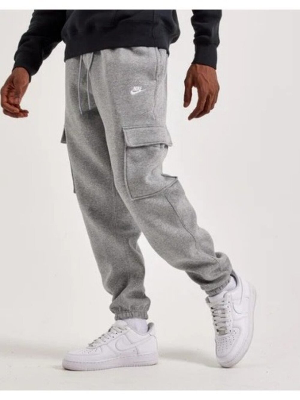 Nike Men's Club Cargo Pants FN3805-063 Grey Size L NEW WITH TAGS!